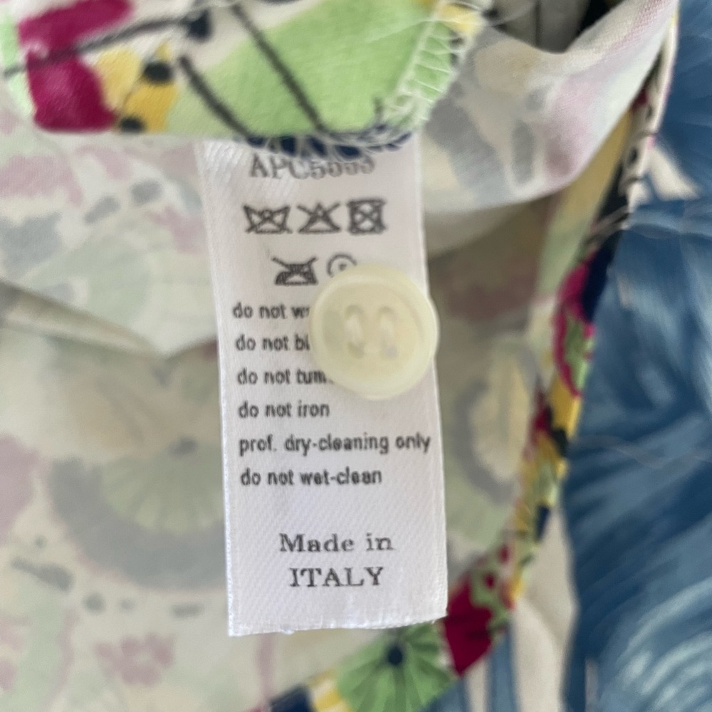 Carolina Herrera Button Down Multicolor Dress Cot… - image 6